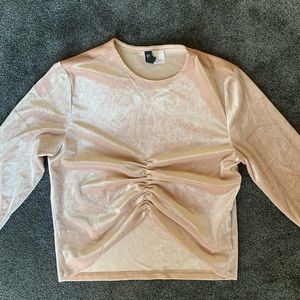 NWOT satin crop top